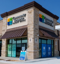 Outside of Community Resource Credit Unions New Caney Branch.